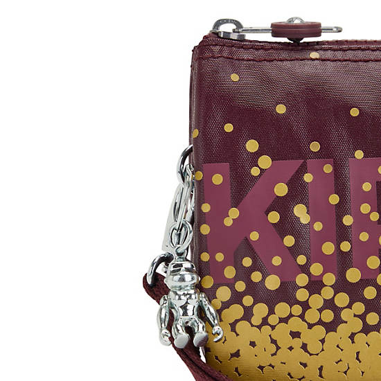 Kipling Creativity Extra Large Metallic Wristlet Tassen Bordeaux | België 1149LI